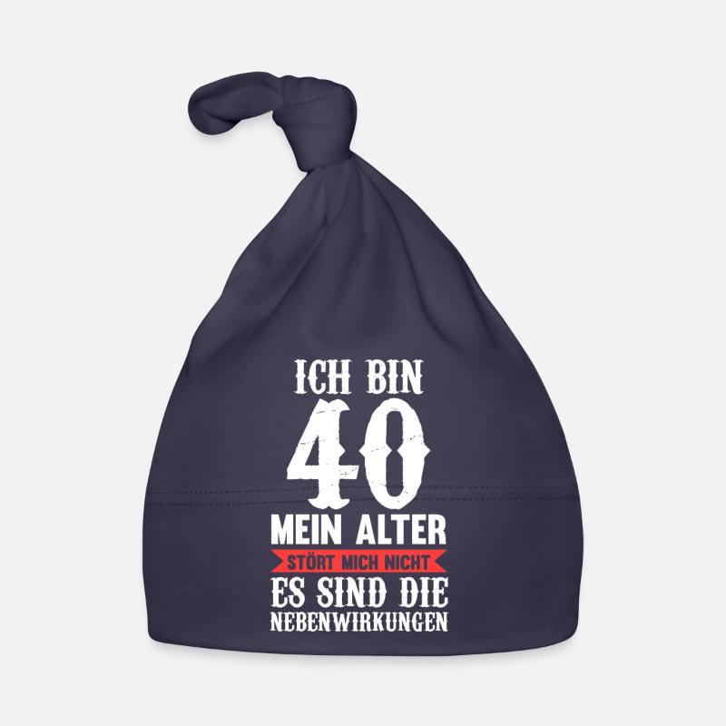 40. Geburtstag Feier Geburtstags Geschenk Baby Bio-Mütze