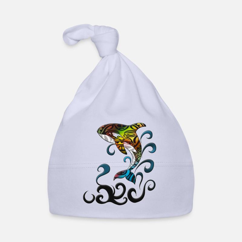 Baleine dans le bouquet d’eau Jumping Orca Voyage de vacances Bonnet bio Bébé