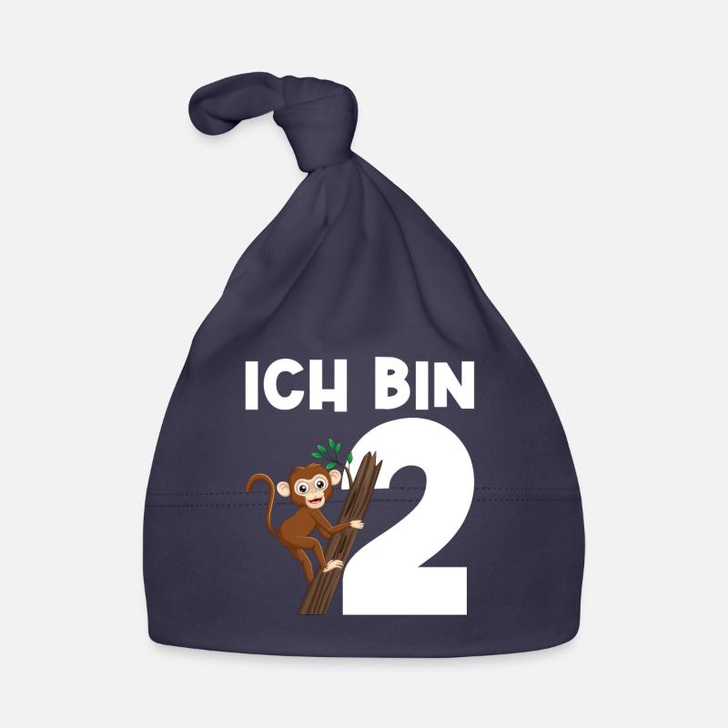 2.Geburtstag Affe Geburtstagsparty Geschenk Baby Bio-Mütze