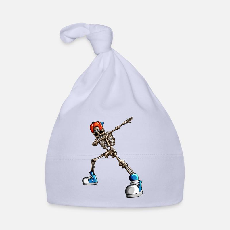 Skeleton with Cap Hat Baseball Hat Funny Halloween Organic Baby Cap