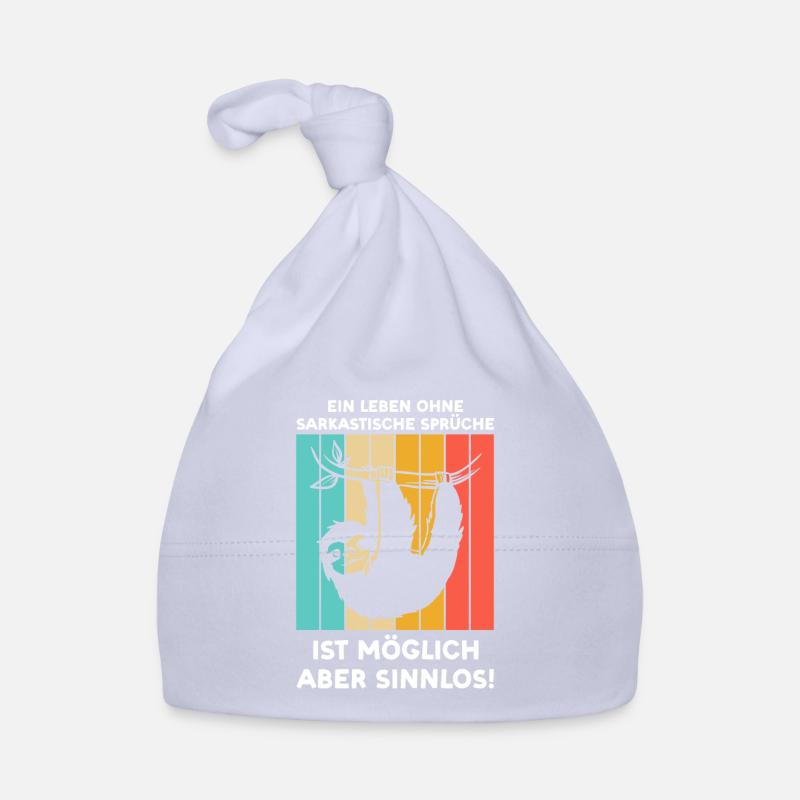 Faultier Sarkasmus Sarkastischer Spruch Geschenk Baby Bio-Mütze