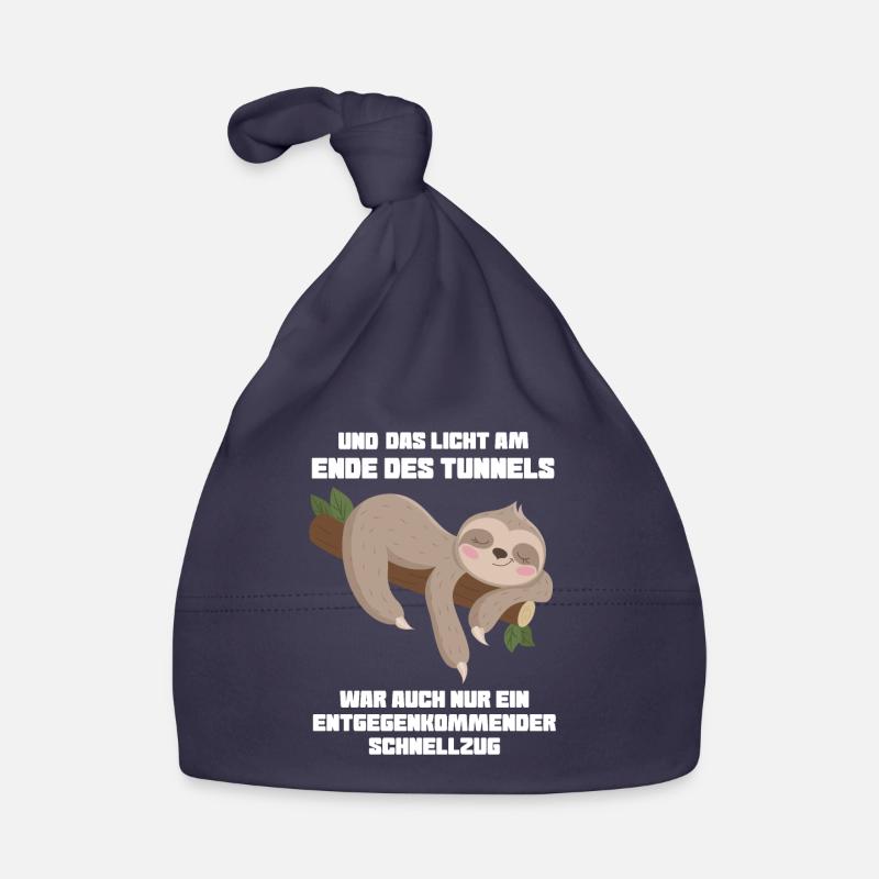 Faultier Sarkasmus Ironie Geschenk Baby Bio-Mütze