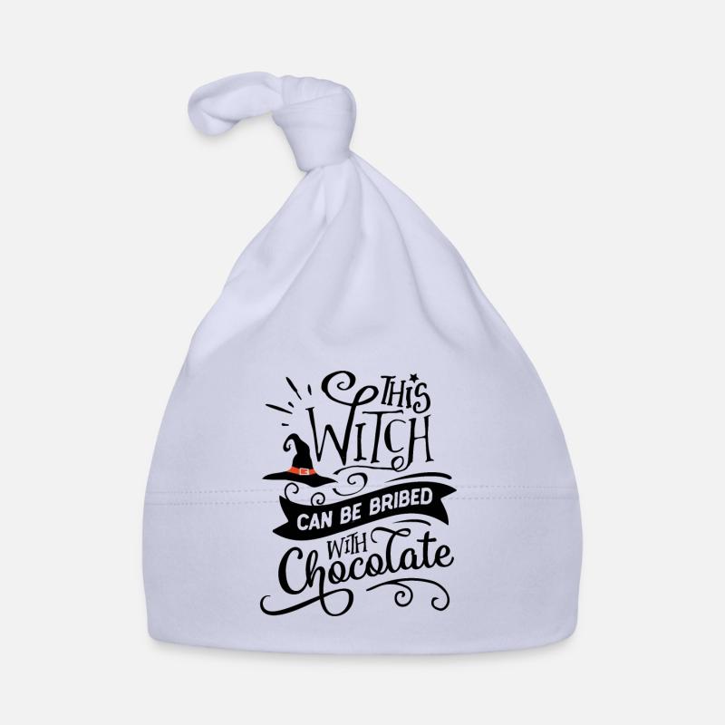 Halloween -This witch can be bribed with chocolate Baby Bio-Mütze
