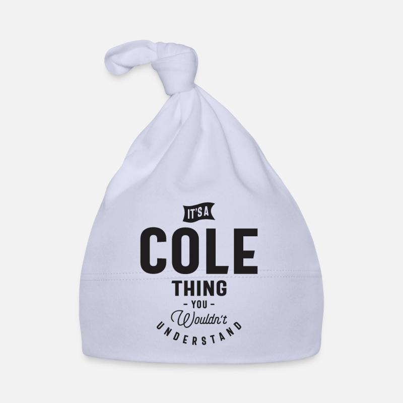 C’est un nom personnalisé Cole Thing Bonnet bio Bébé