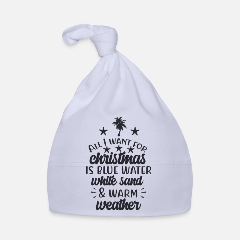 Noël - Eau chaude - Sable blanc - Chaleur Bonnet bio Bébé