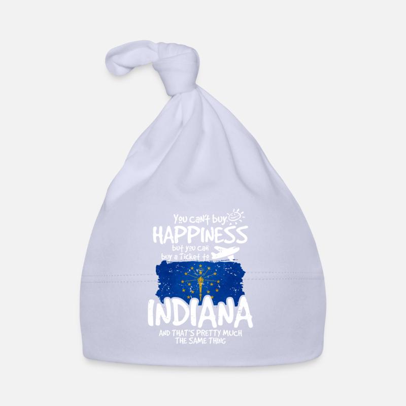 Indiana - Bonnet bio Bébé - ciel