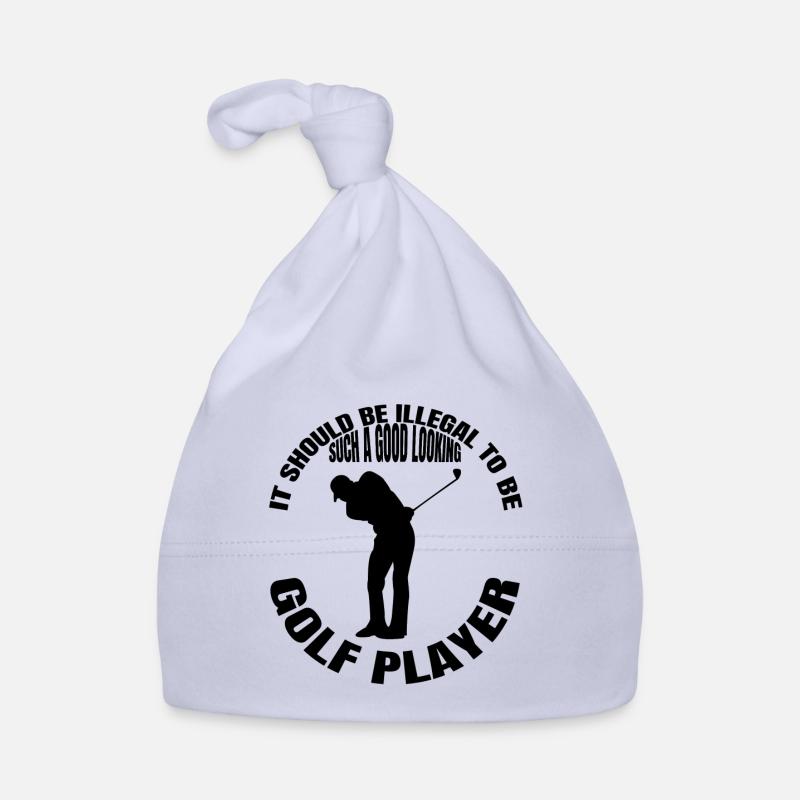 Golf Spruch Golfschläger Golfball Golfspielerin Baby Bio-Mütze