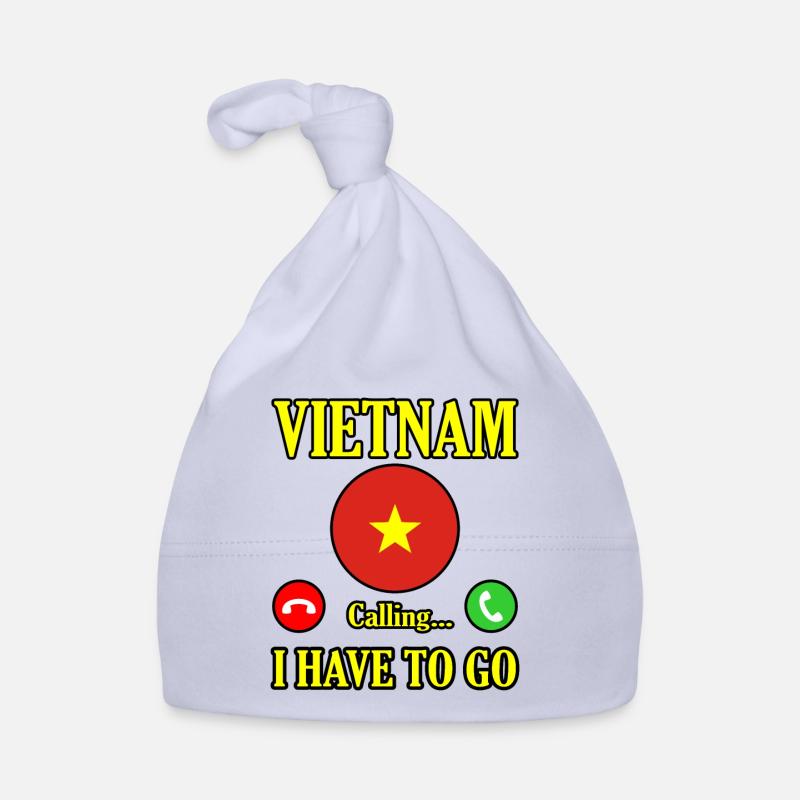 Vietnam - Bonnet bio Bébé - ciel