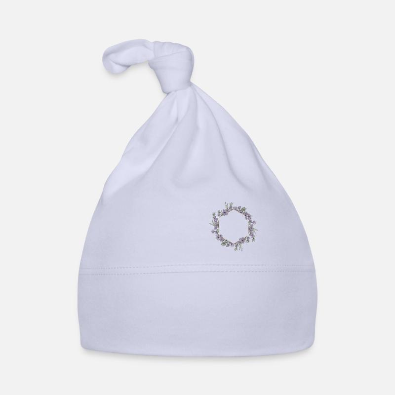 Lavender I Team Bride Fleur Couronne Mariage Boho Bonnet bio Bébé