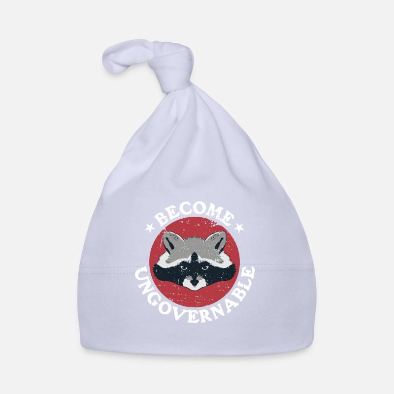 Waschbär Retro Become Unngovernable Baby Bio-Mütze