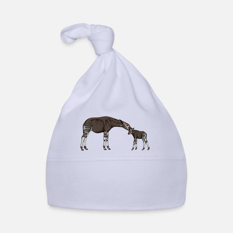 Okapi I girafe de la forêt tropicale pour Bonnet bio Bébé