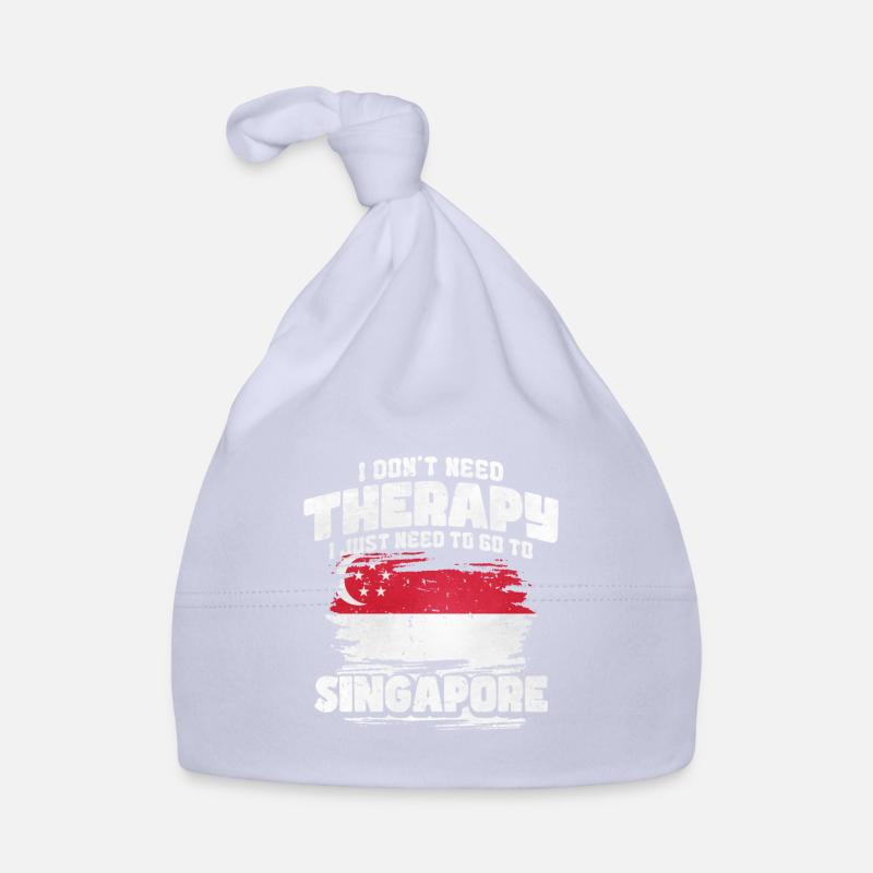 Singapour - Bonnet bio Bébé - ciel