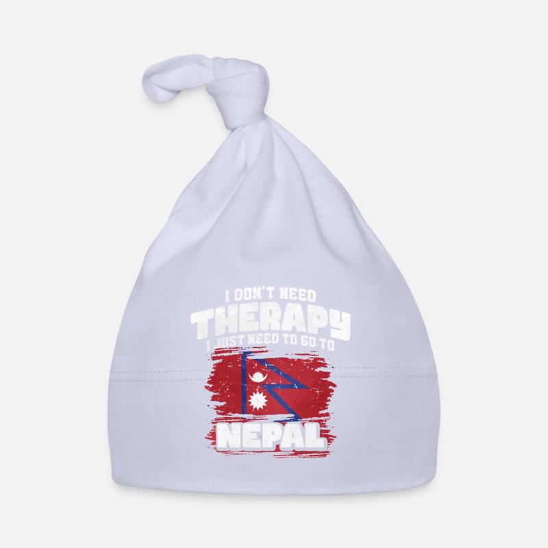 Népal - Bonnet bio Bébé - ciel