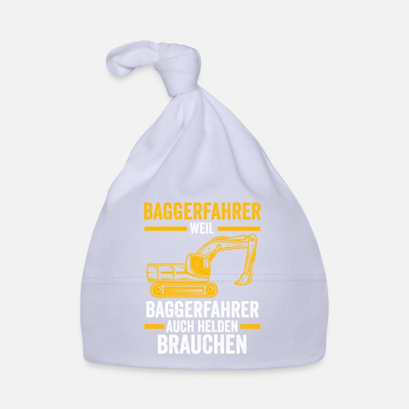 Baggerfahrer Job Baumaschine Geschenk Baby Bio-Mütze