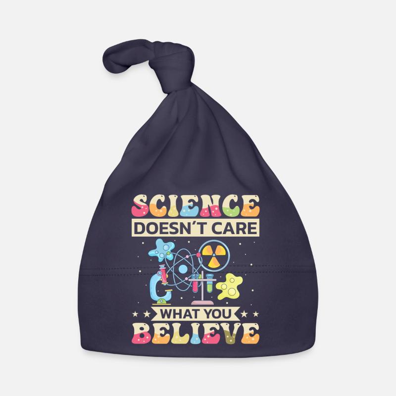 Knowledge chat nerd, chemistry physics student, funny Organic Baby Cap