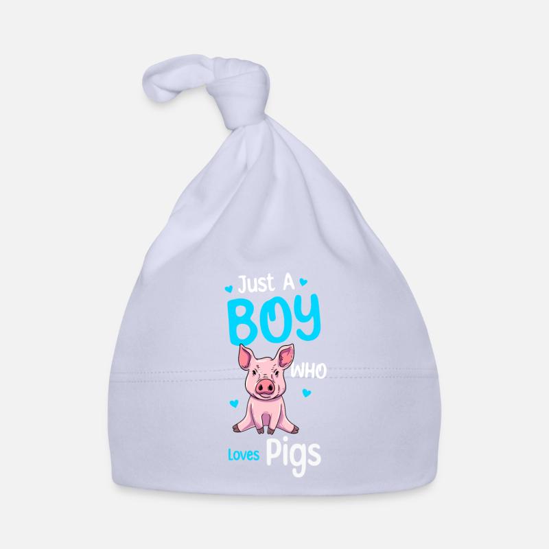 Juste un garçon qui aime les cochons Bonnet bio Bébé