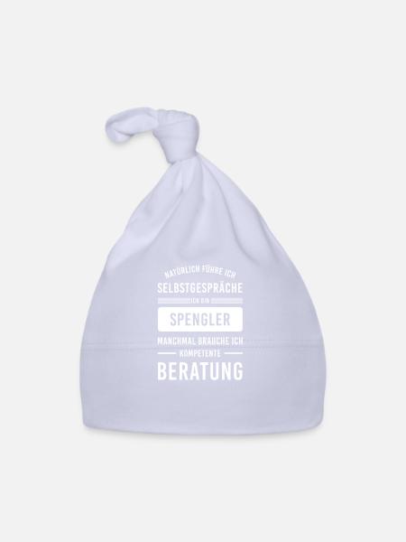 Spengler I Installateur Blech Handwerker Motiv für - Baby Bio-Mütze - Sky - Vorne