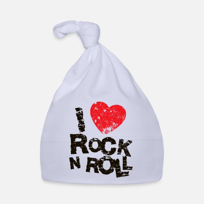 J’ADORE LE ROCK N ROLL. Bonnet bio Bébé