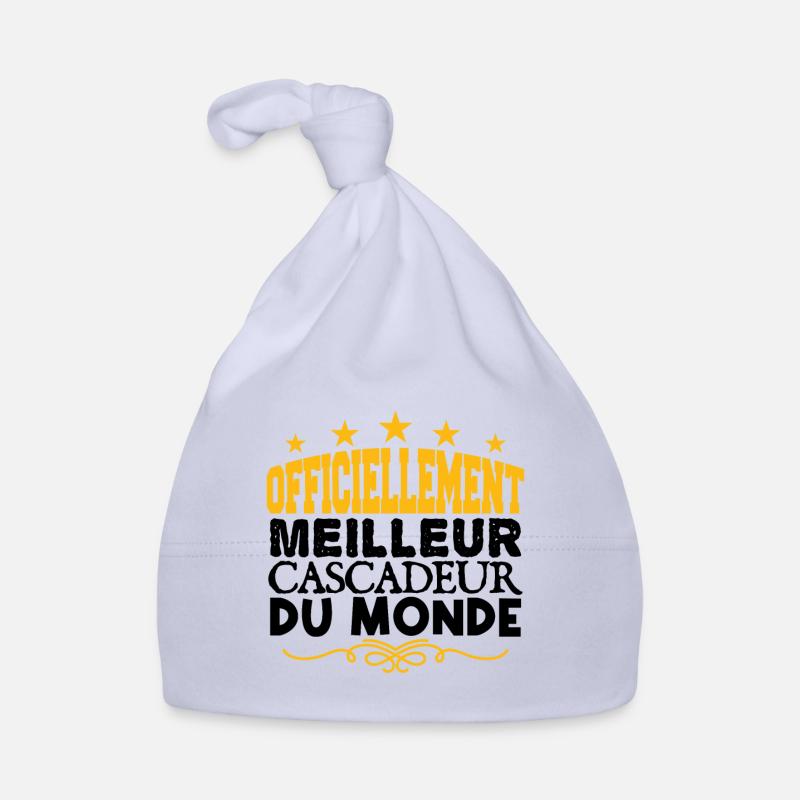 Cascadeur | le Meilleur Cascadeur cadeau Cascadeur - Bonnet bio Bébé - ciel
