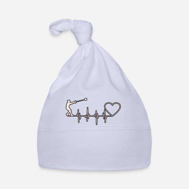 Battements de cœur de lancer de marteau Bonnet bio Bébé