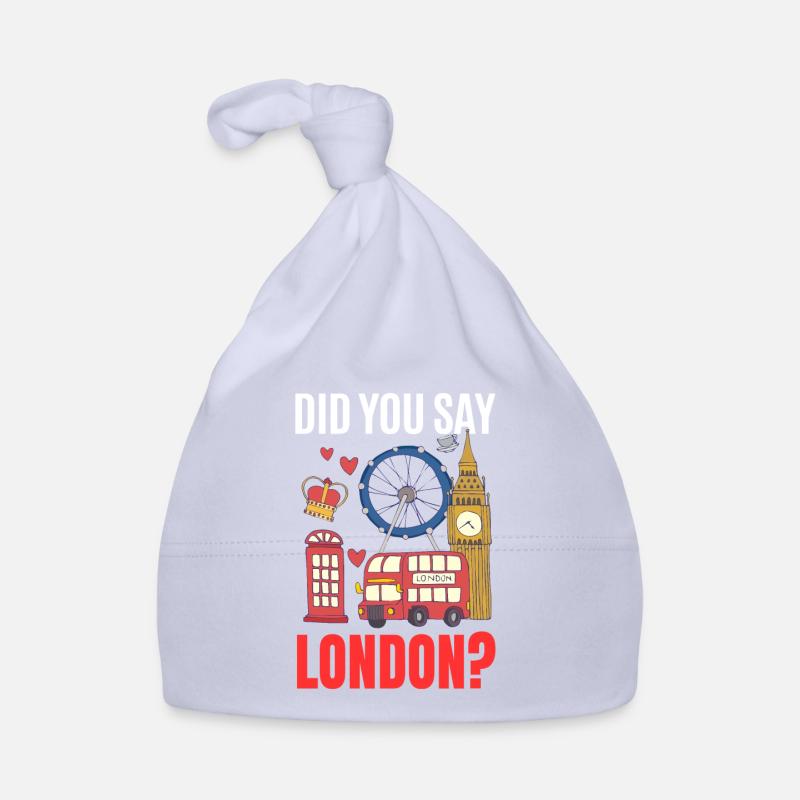 Londres - Bonnet bio Bébé - ciel