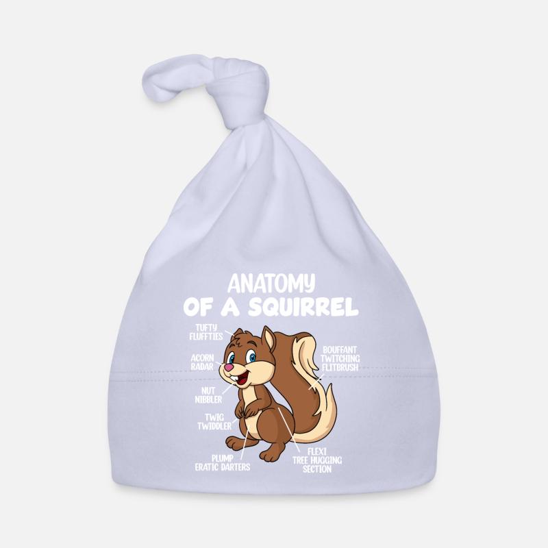 Anatomie d’un écureuil Bonnet bio Bébé