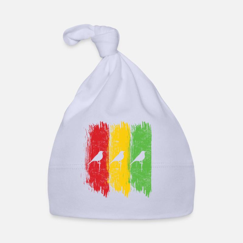 Good Vibes Only Rastafari Rasta Jamaica Reggae - Bonnet bio Bébé - ciel