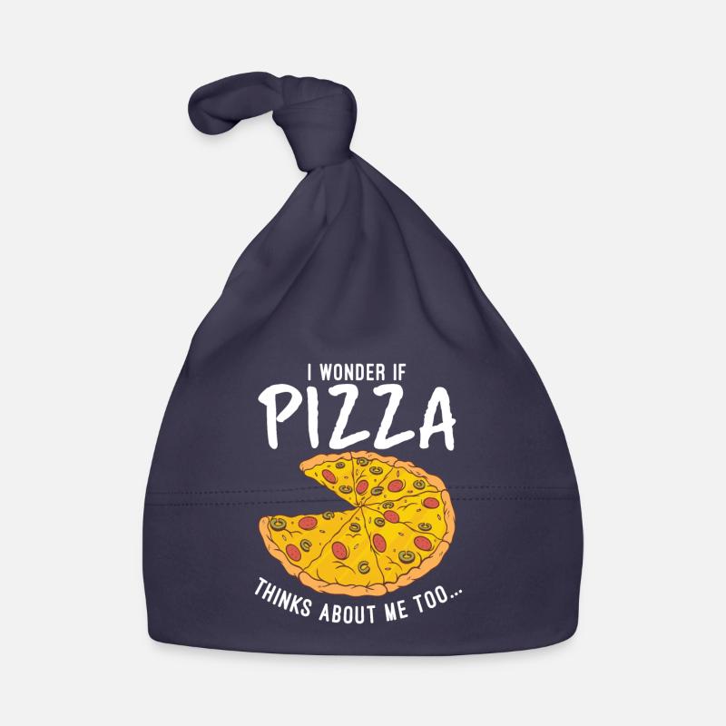 Snack Pizzalove Pizza Lover Geschenk Baby Bio-Mütze