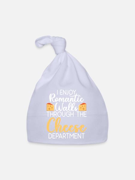 Snack Cheese Lover Cheese Gift - Bonnet bio Bébé - ciel - Devant