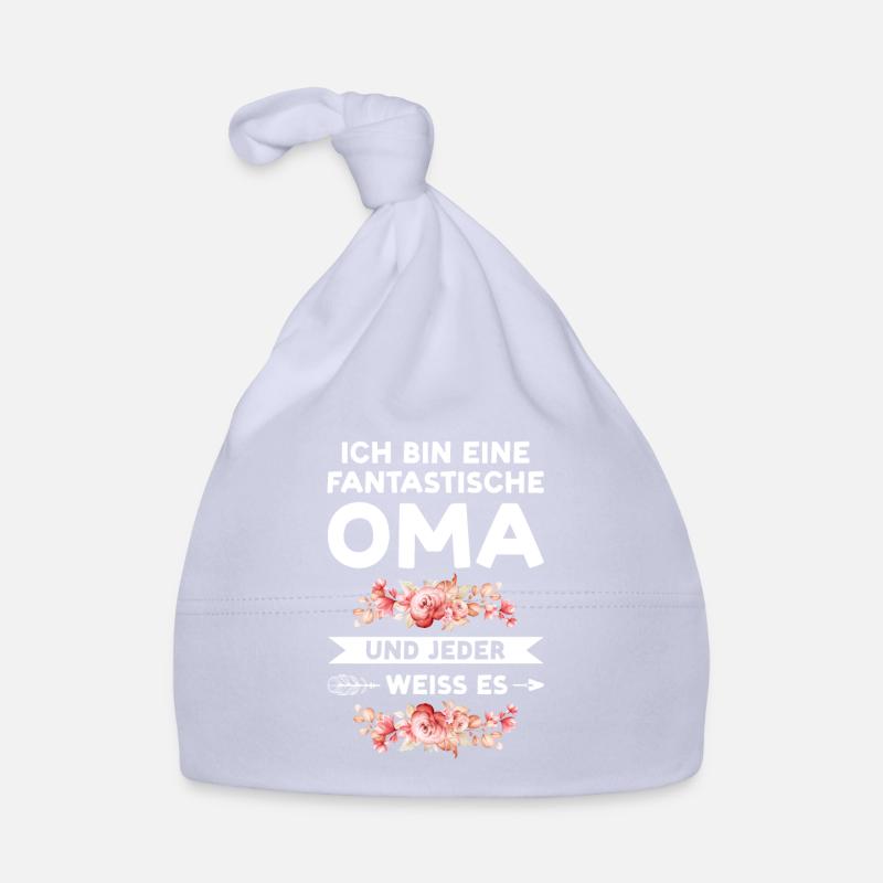 Oma Großmutter Großmütter Geschenk Baby Bio-Mütze