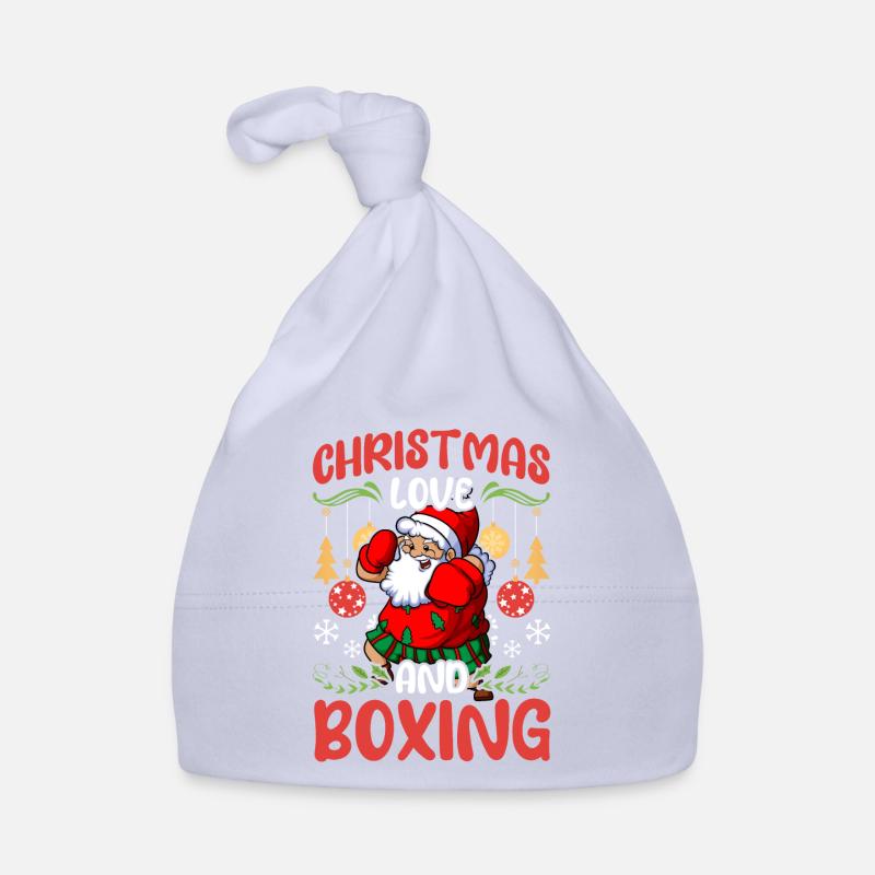 Christmas Love Boxing Boxer Weihnachtsgeschenk Baby Bio-Mütze