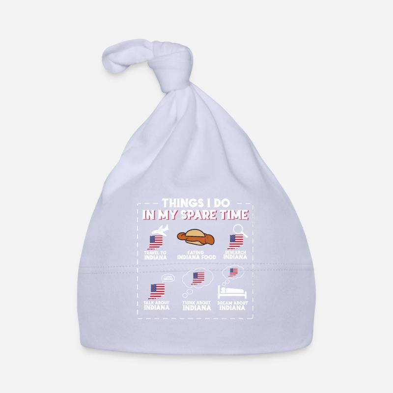 Indiana - Bonnet bio Bébé - ciel