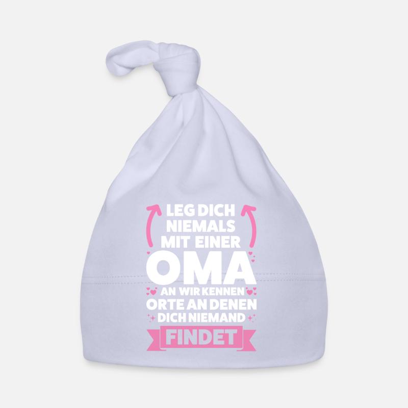 Oma Großmutter Großmütter Geschenk Baby Bio-Mütze