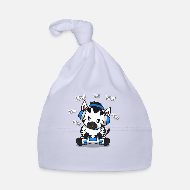 Zebra - Baby Bio-Mütze - Sky