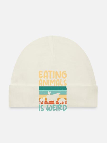 Vegetable Lover Vegetarian Gifts - Organic Baby Cap - sky - Front
