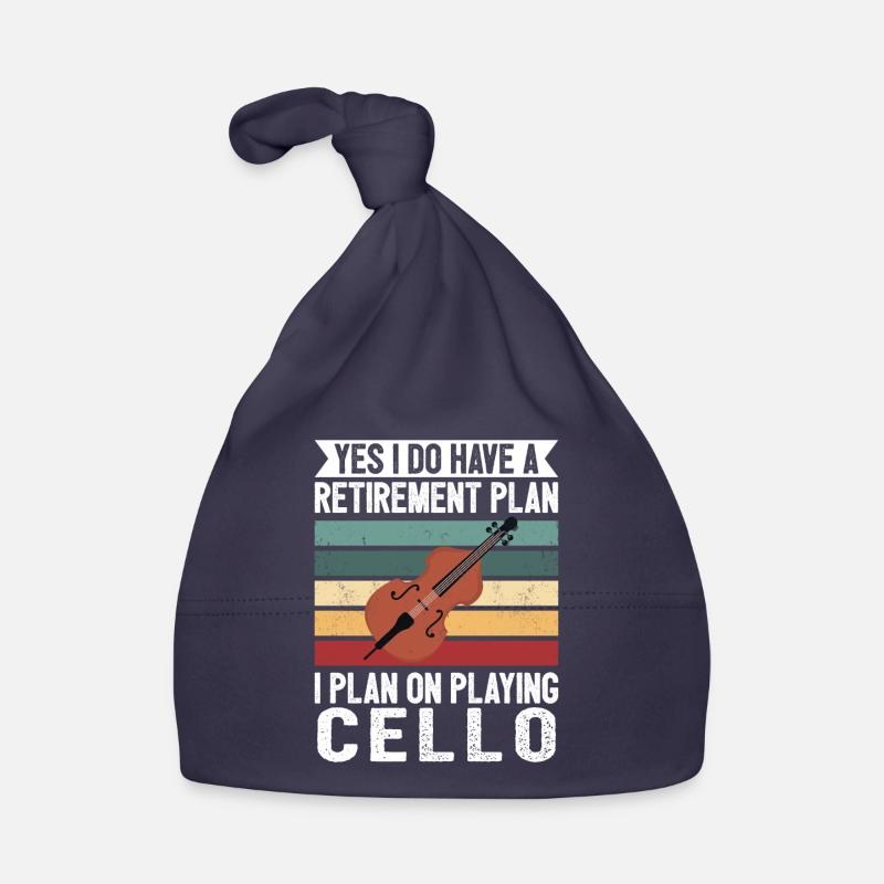 Cello Funny Gift Viola Organic Baby Cap