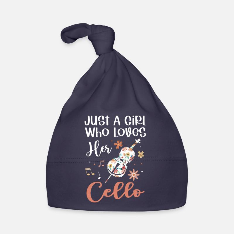 Cello Funny Gift Viola Organic Baby Cap