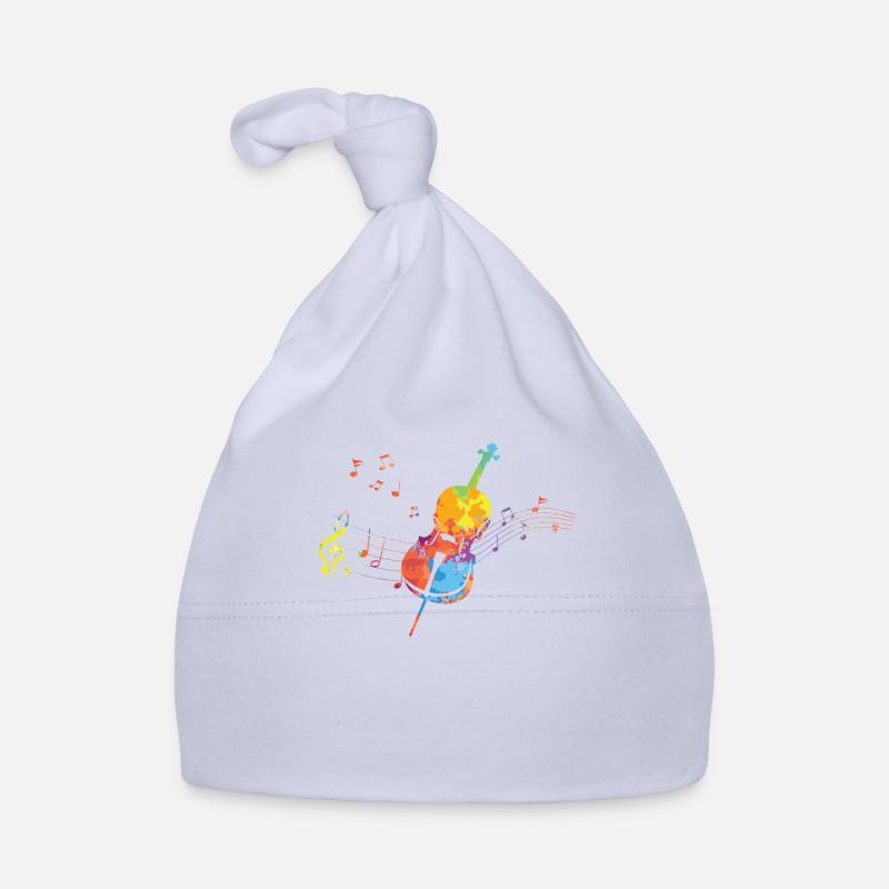 Cello Funny Gift Viola Organic Baby Cap