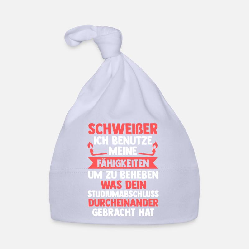 Schweißer Beruf Metallbauer Geschenk Baby Bio-Mütze