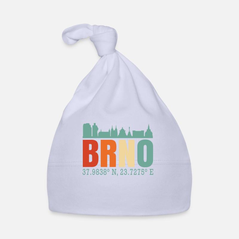 Brno République tchèque Skyline Bonnet bio Bébé
