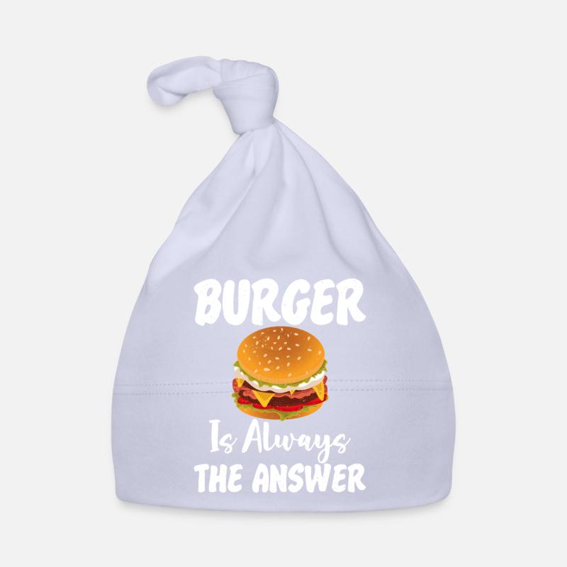 Burger Lover Geschenk Baby Bio-Mütze