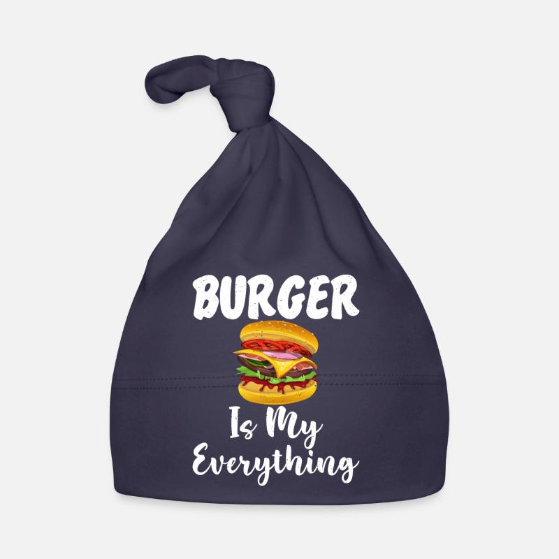 Burger Lover Gift Organic Baby Cap