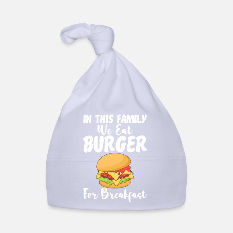 Burger Lover Geschenk Baby Bio-Mütze