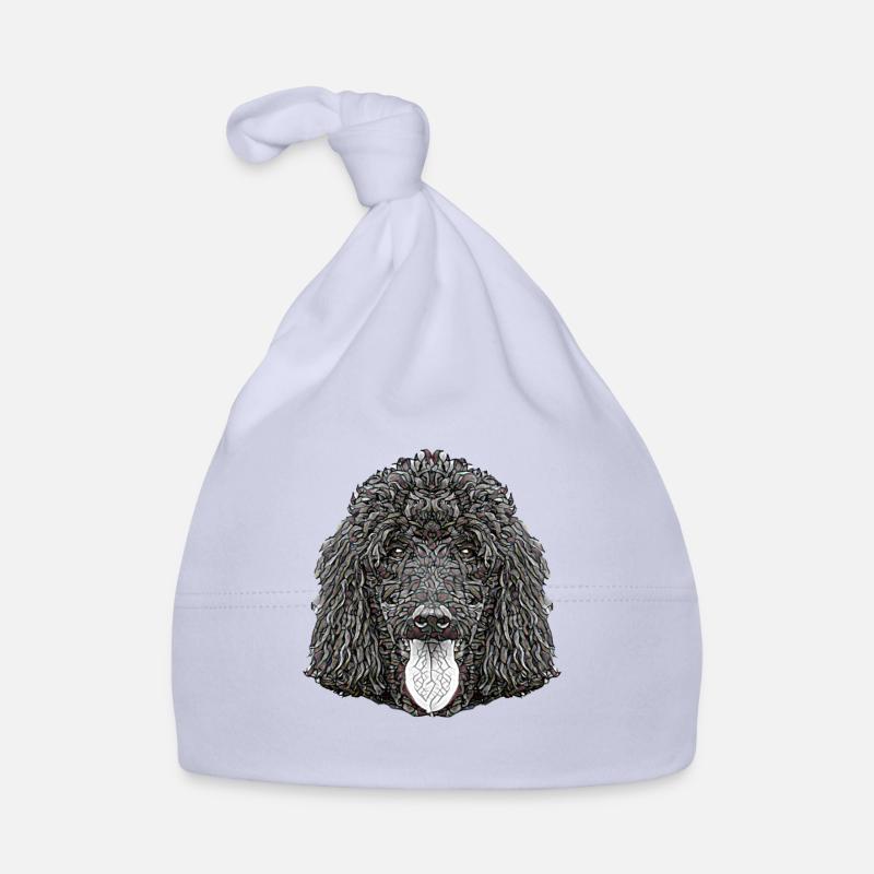 Visage de caniche standard Bonnet bio Bébé