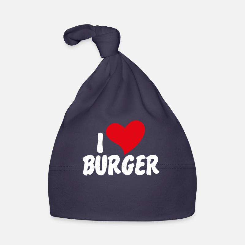 Burger Lover Geschenk Baby Bio-Mütze