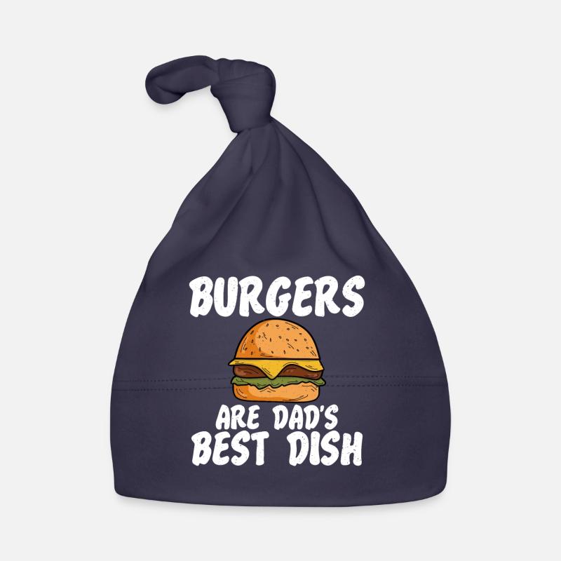 Burger Lover Gift Organic Baby Cap