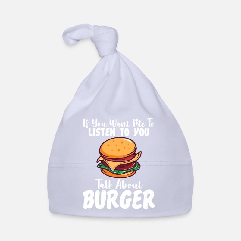 Burger Lover Geschenk Baby Bio-Mütze