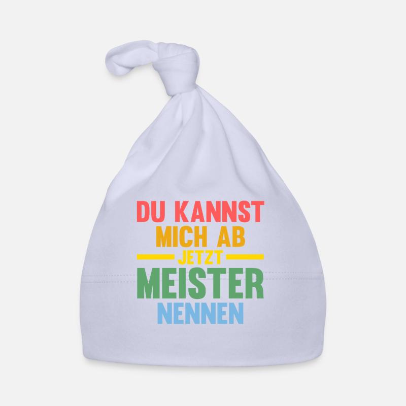 Meister Prüfung Handwerker Geschenk Baby Bio-Mütze