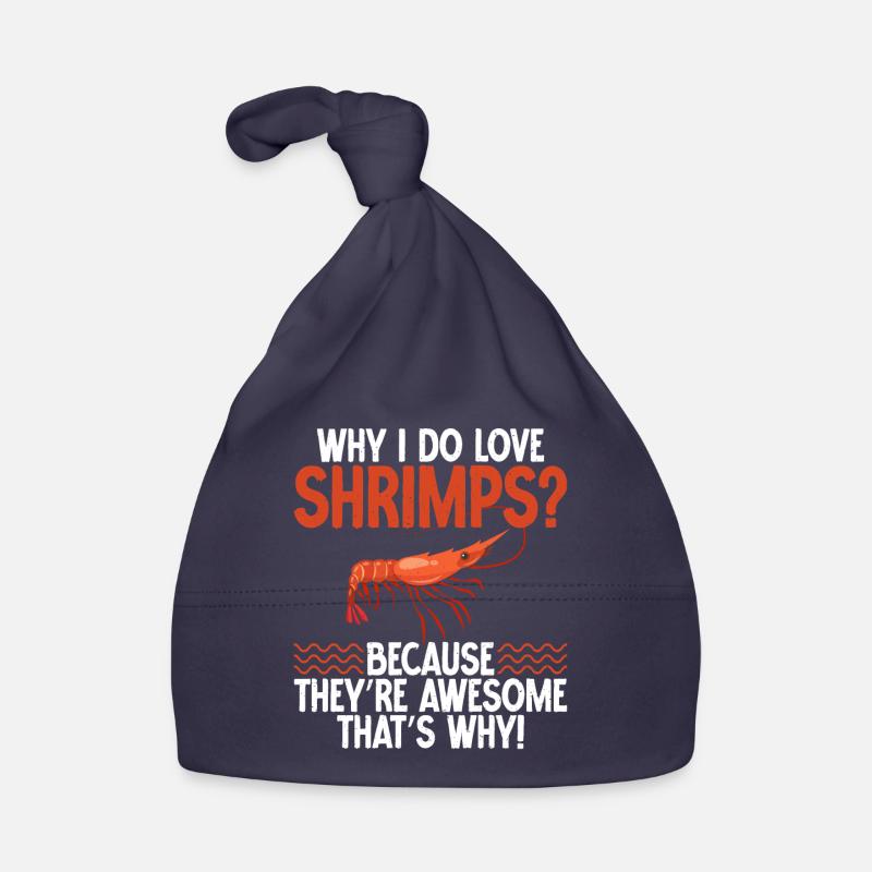 Shrimp Lover Gift Organic Baby Cap