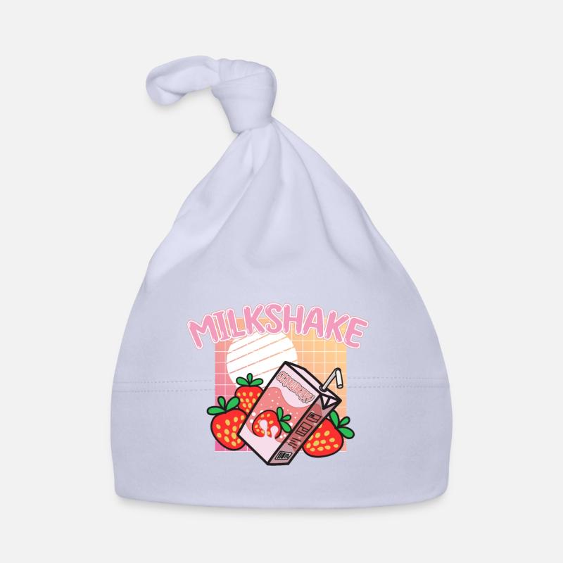 Milchshake Milchdrink Milch Geschenk Baby Bio-Mütze